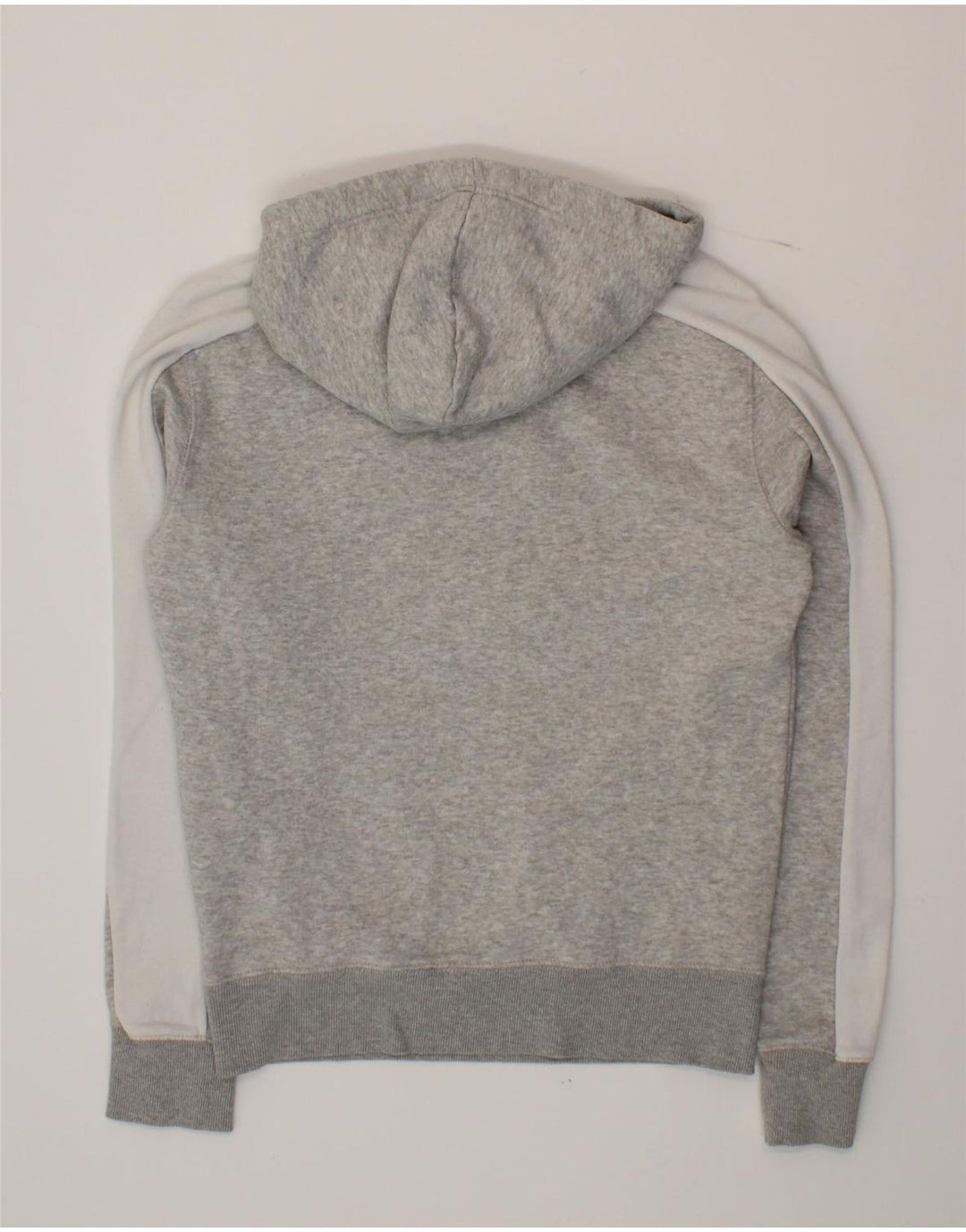FRENCH CONNECTION Mens Hoodie Jumper Small Grey Colourblock Cotton Vintage French Connection and Second-Hand French Connection from Messina Hembry 