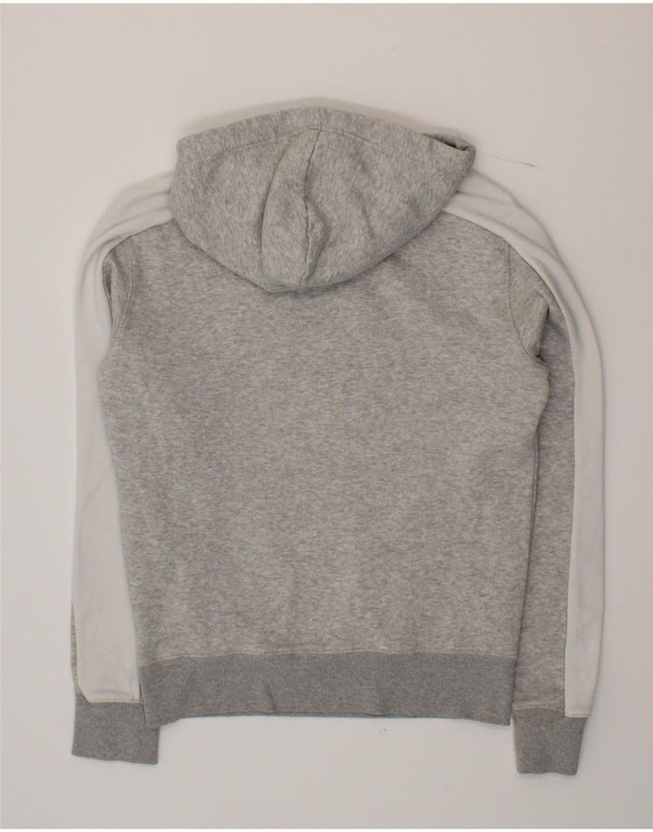 FRENCH CONNECTION Mens Hoodie Jumper Small Grey Colourblock Cotton Vintage French Connection and Second-Hand French Connection from Messina Hembry 
