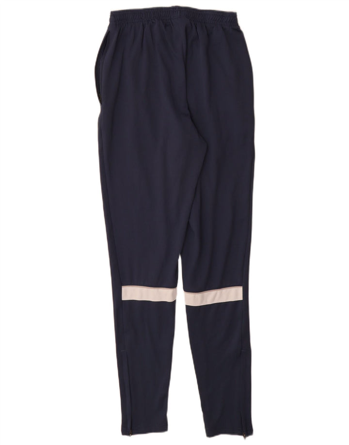 Męskie spodnie dresowe Nike Dri Fit, małe, granatowe, z poliestru w blokach kolorów