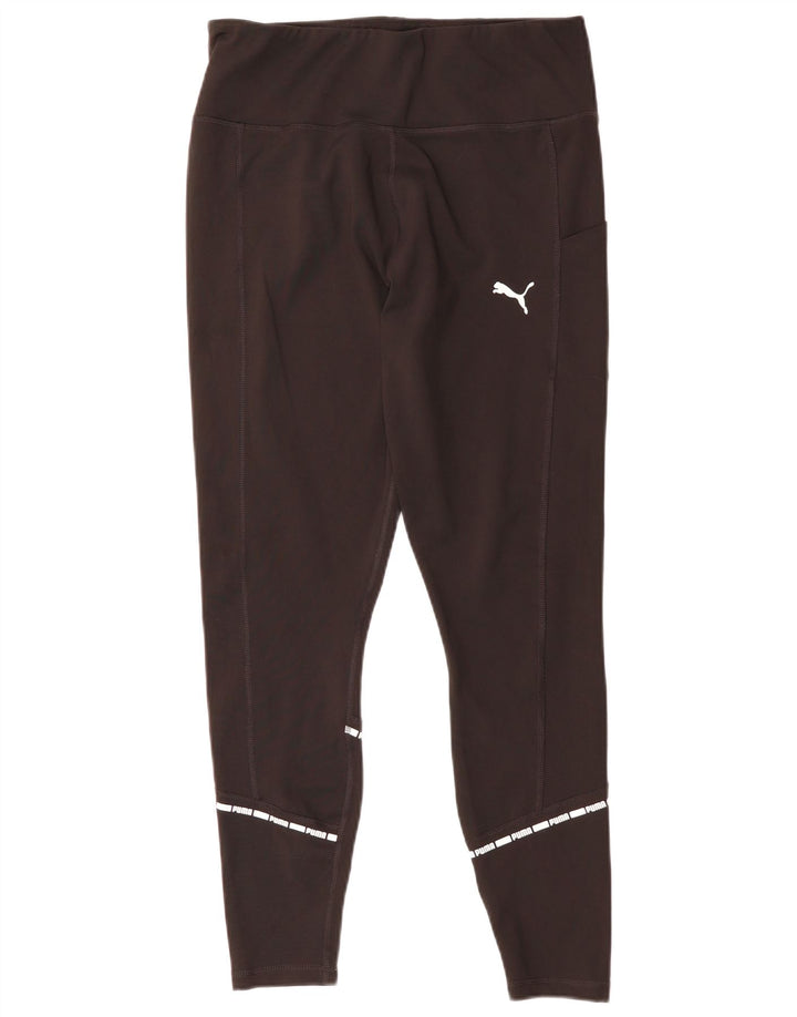 Damskie legginsy PUMA UK 16, duże, czarne, poliestrowe