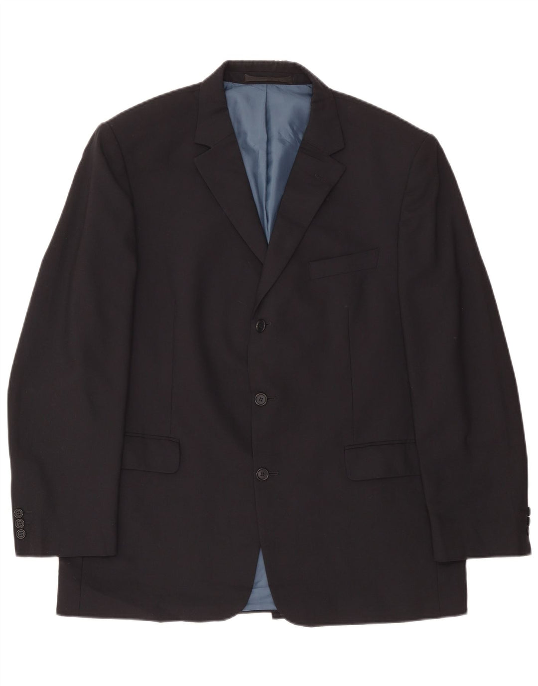 Marks & Spencer Męska marynarka zapinana na 3 guziki, UK 44 XL, granatowa, poliester