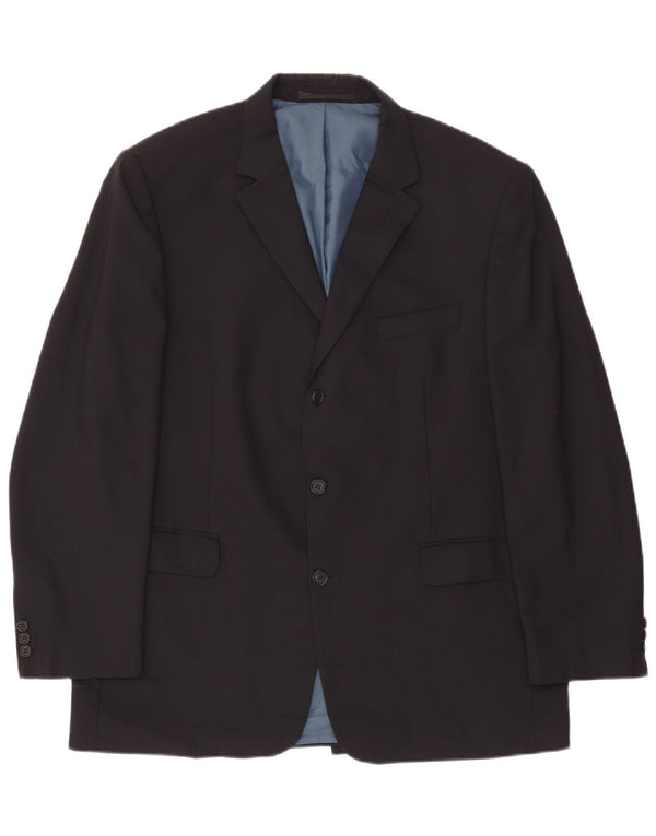 Marks & Spencer Męska marynarka zapinana na 3 guziki, UK 44 XL, granatowa, poliester