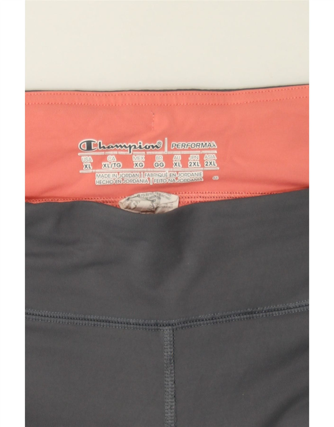 CHAMPION Womens Capri Leggings UK 18 XL  Grey Colourblock Polyester Vintage Champion and Second-Hand Champion from Messina Hembry 