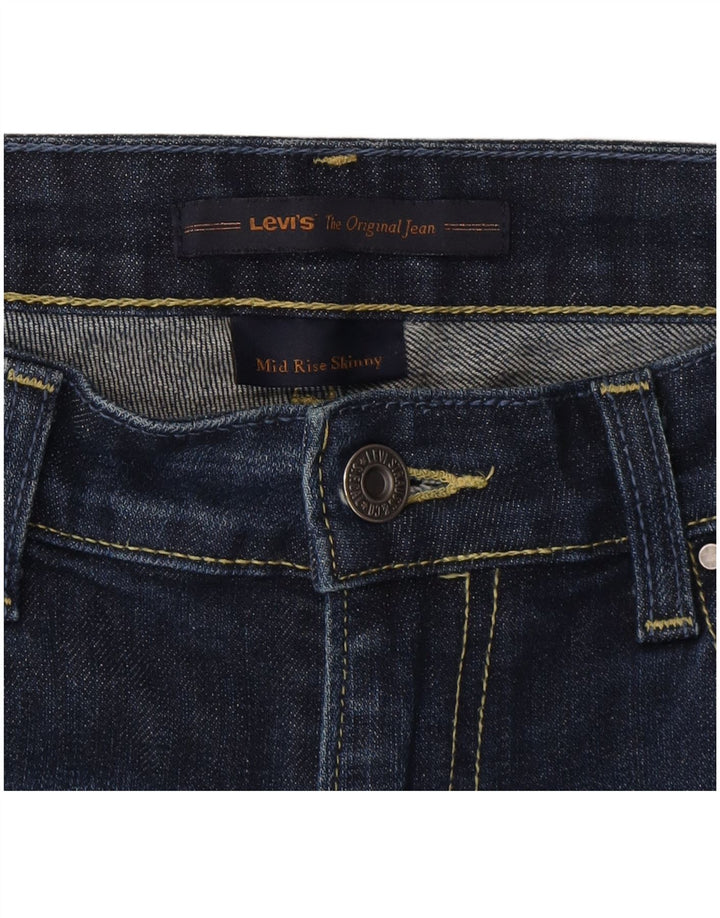 Damskie jeansy Levi's US 8 Medium W30 L29 Granatowa bawełna
