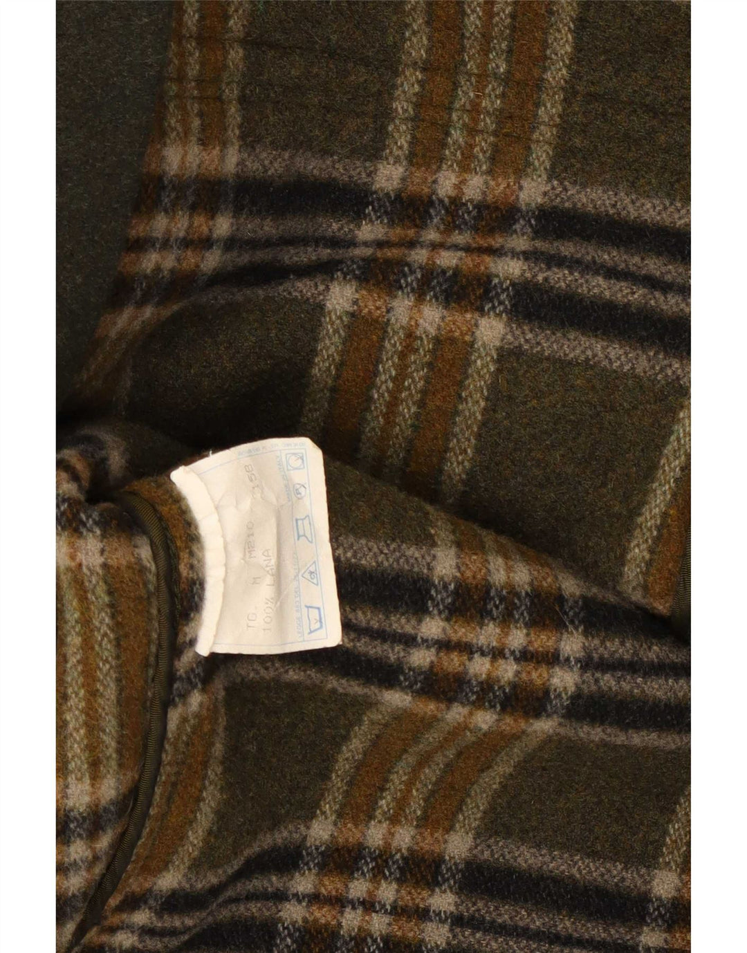 Vintage męski budrysówka UK 38, średnia wełna khaki