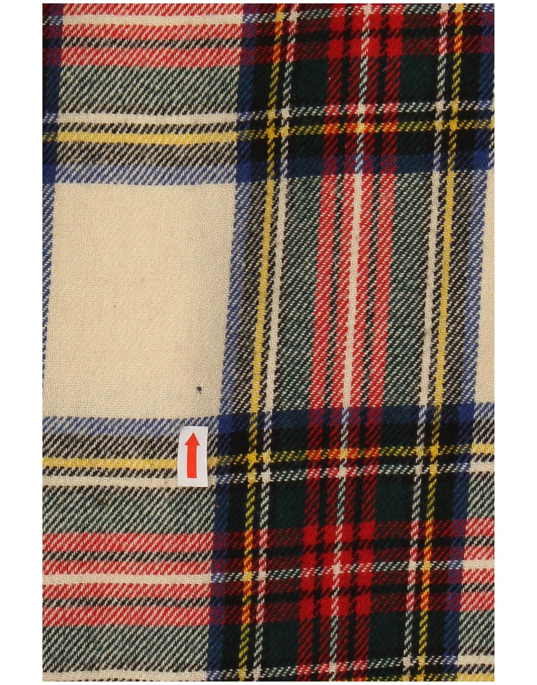 Damska spódnica kopertowa VINTAGE W24 XS Wielobarwna wełniana krata