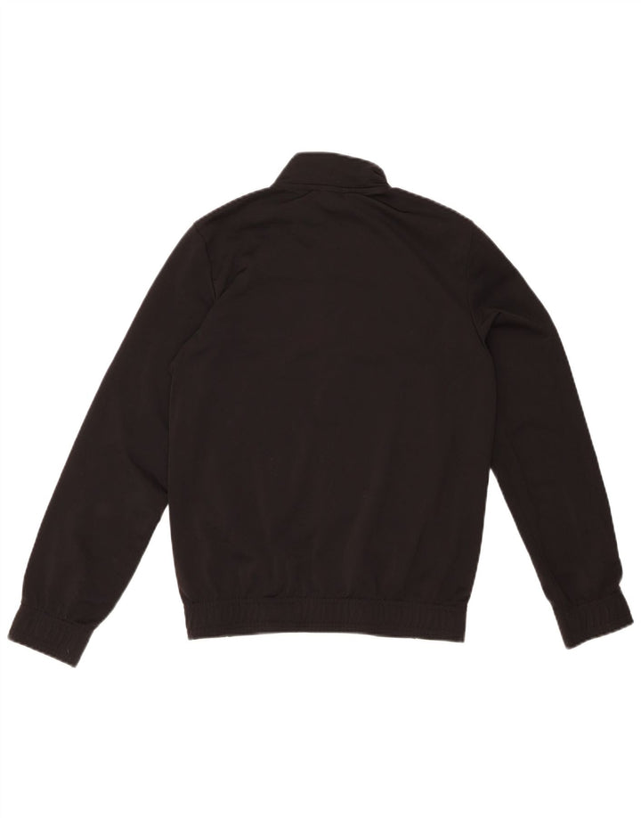 PUMA Boys Tracksuit Top Jacket 11-12 Years Black Colourblock Polyester