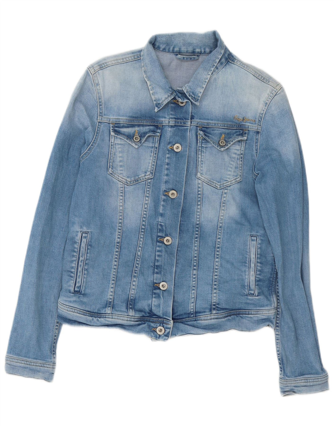 Damska kurtka dżinsowa PEPE Jeans UK 14, duża, niebieska, bawełniana