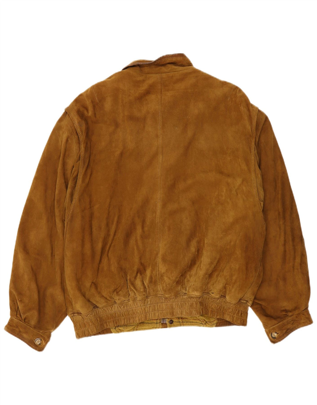 Vintage męska zamszowa kurtka bomber IT 52 XL beżowa