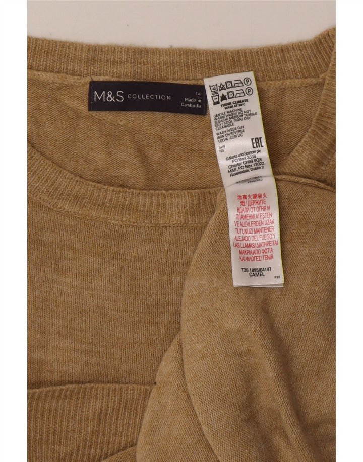 Sweter damski MARKS & SPENCER UK 14, średni beż, akryl