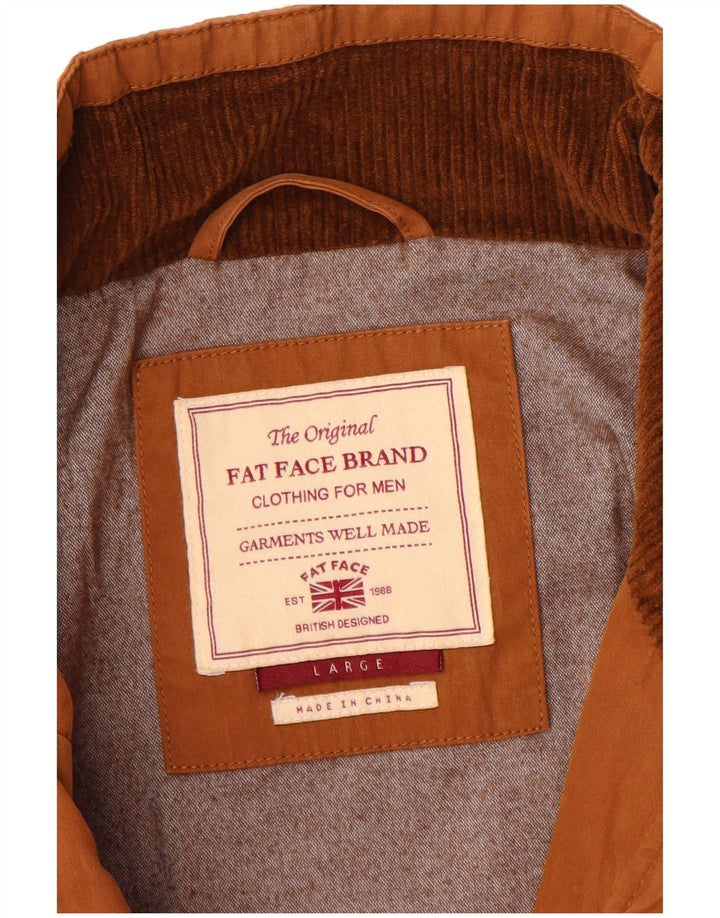 Męska kurtka bomberka FAT FACE UK 40, duża, brązowa, bawełniana