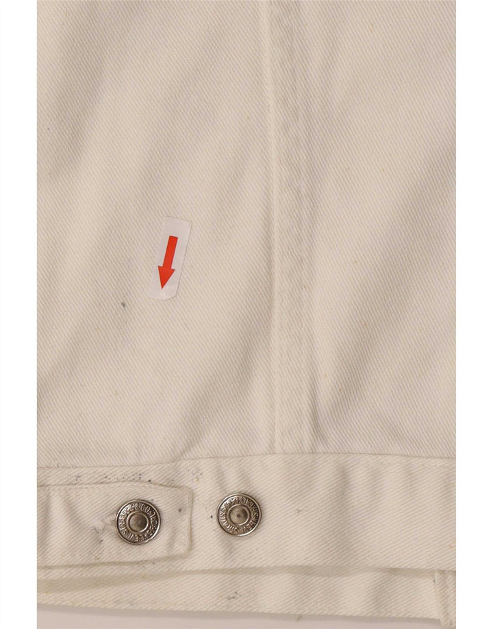 Damska kamizelka jeansowa Levi's UK 14, średnia biel