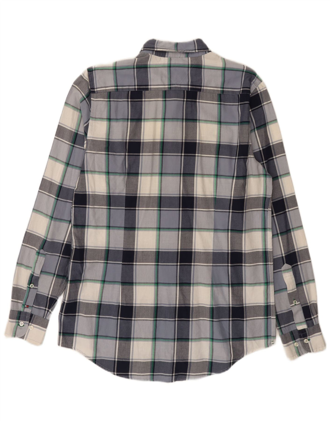 Męska koszula slim fit Tommy Hilfiger w dużą niebieską kratkę, bawełniana