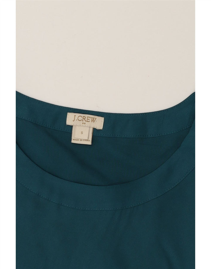 J. CREW Womens Sleeveless Blouse Top UK 10 Small Blue Polyester Vintage J. Crew and Second-Hand J. Crew from Messina Hembry 