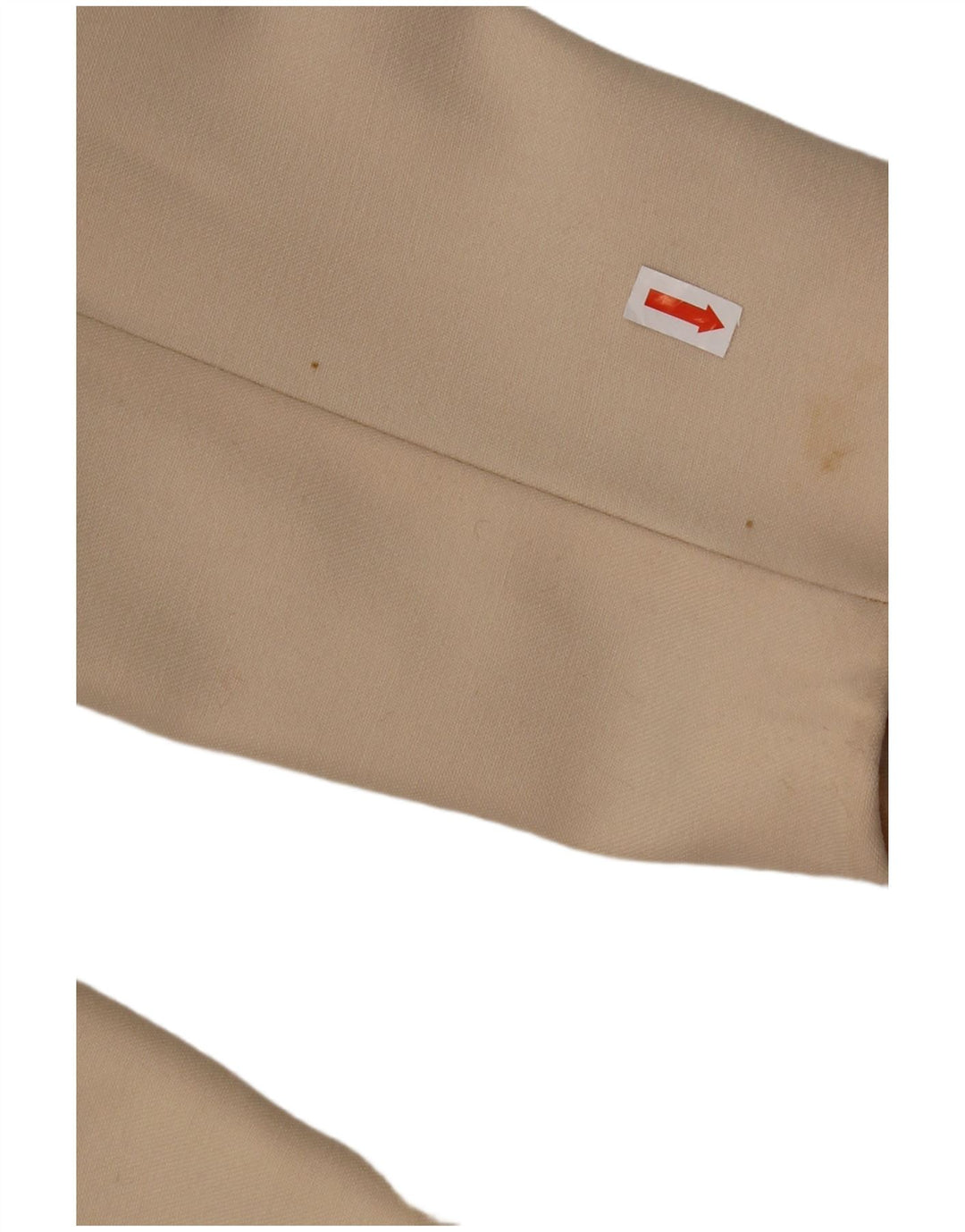 Damska marynarka zapinana na 4 guziki RALPH UK 16, duża, beżowa, dziewicza wełna