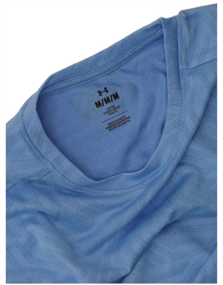 Under Armour Męski T-shirt Top w kolorze średnioniebieskim, geometrycznym