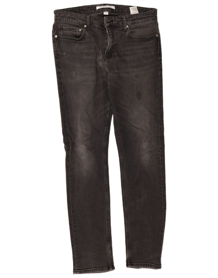 Męskie jeansy Calvin Klein W32 L32 Szara bawełna