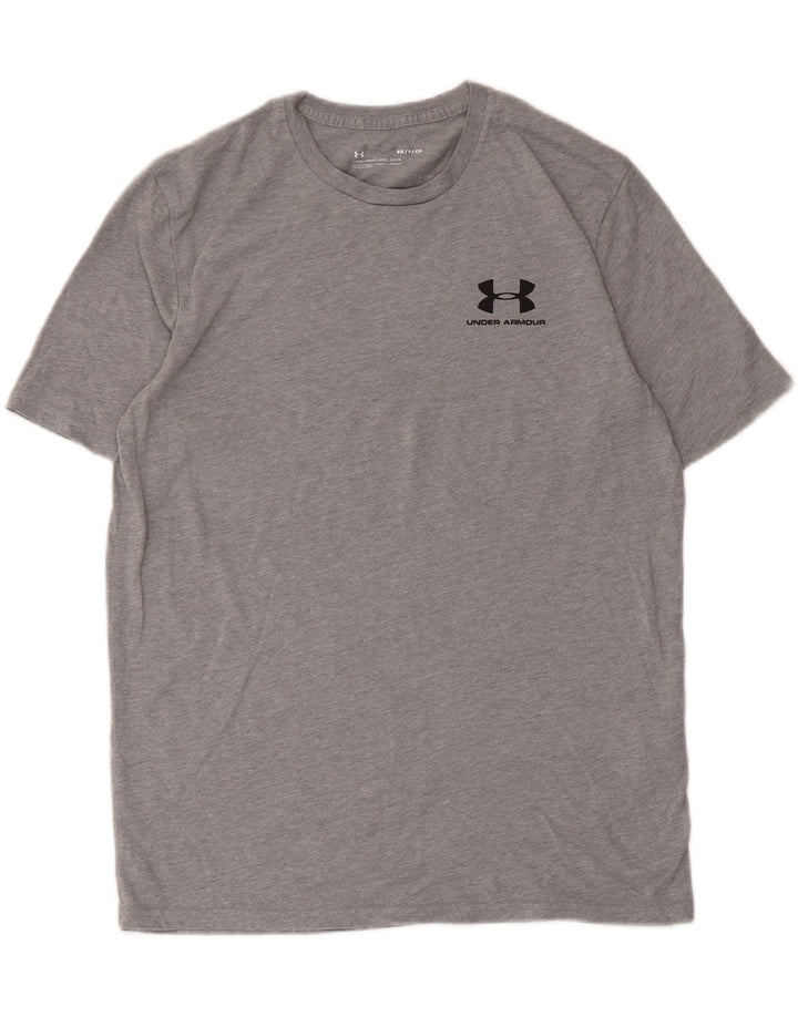 Koszulka męska Under Armour, mała, szara, bawełniana