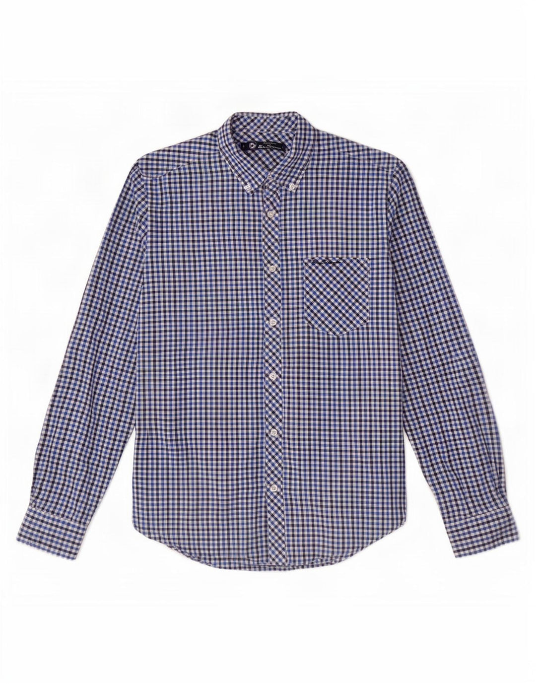 Koszula męska Ben Sherman, mała, bawełniana w kratkę, granatowa