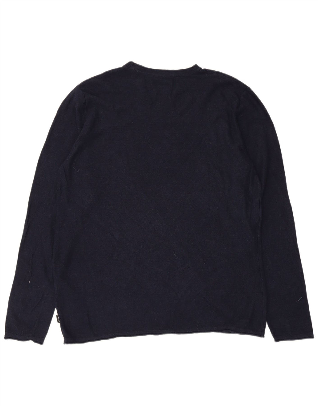 Męski top Jack & Jones z długim rękawem, duży, granatowy, bawełniany