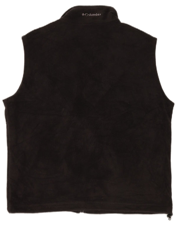 Damska kamizelka polarowa COLUMBIA UK 16, duża, czarna, poliester