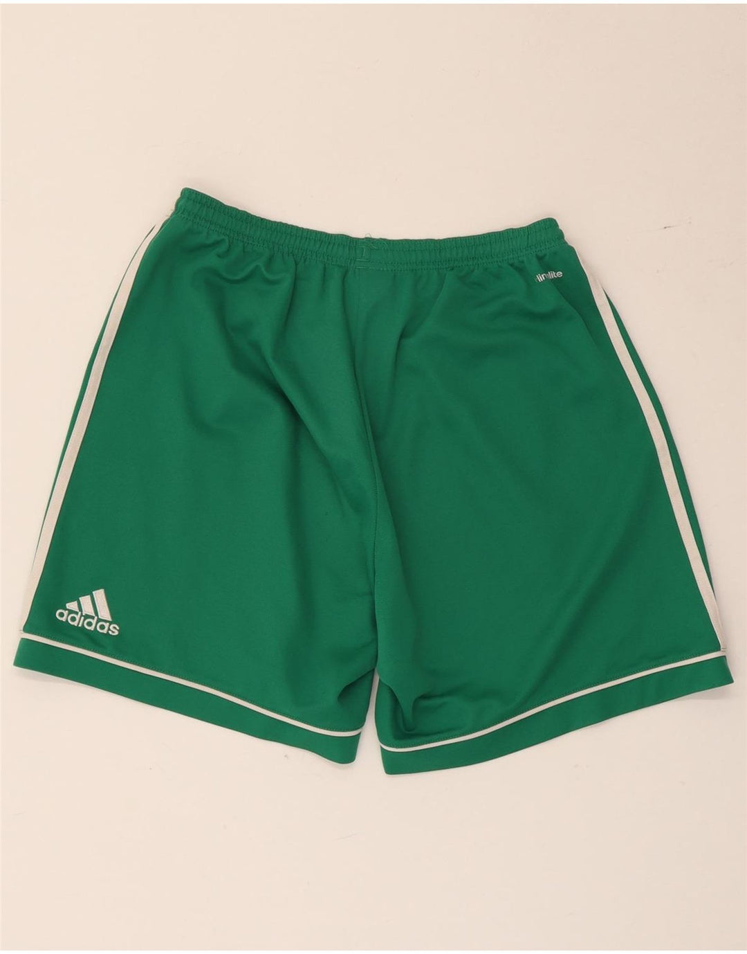 Męskie spodenki sportowe Adidas Climalite, średni zielony poliester