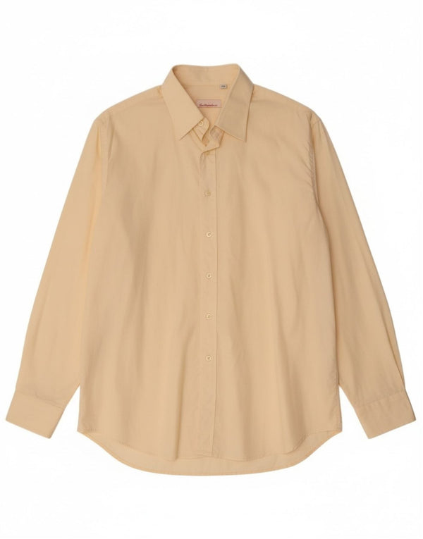 Koszula męska Gian Marco Venturi, rozmiar 17 43 XL, beżowa, bawełniana