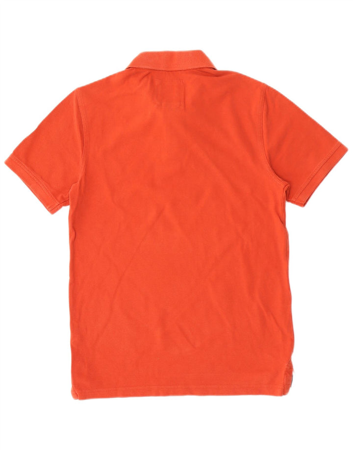 CREW CLOTHING Męska koszulka polo, mała, pomarańczowa, bawełniana