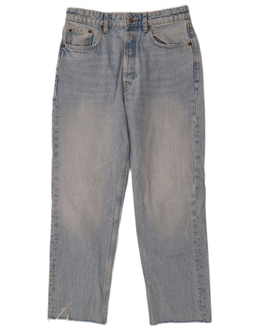 Damskie krótkie jeansy ZARA EU 38 Small W28 L25 Niebieskie bawełniane