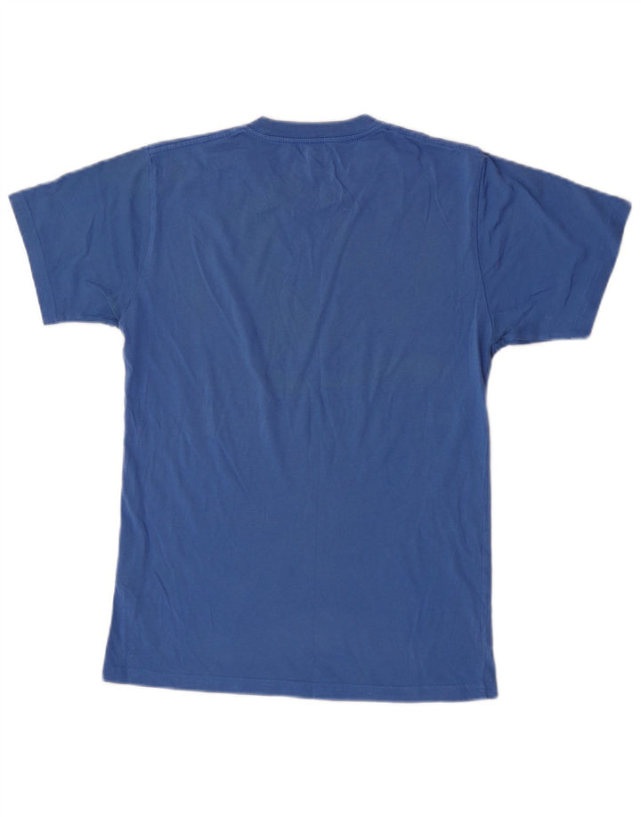 Męski T-shirt Vans o klasycznym kroju, mały, niebieski, bawełniany
