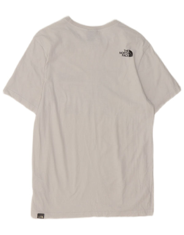 Męski T-shirt z grafiką The North Face, mały, biały, bawełniany