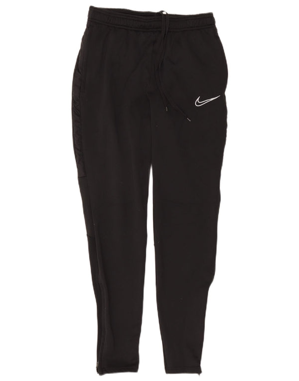 Damskie spodnie dresowe Nike Dri Fit UK 10, małe, czarne, poliestrowe