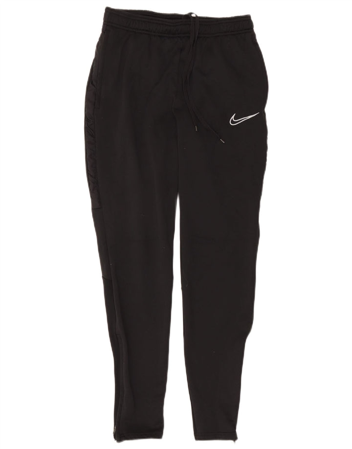 Damskie spodnie dresowe Nike Dri Fit UK 10, małe, czarne, poliestrowe