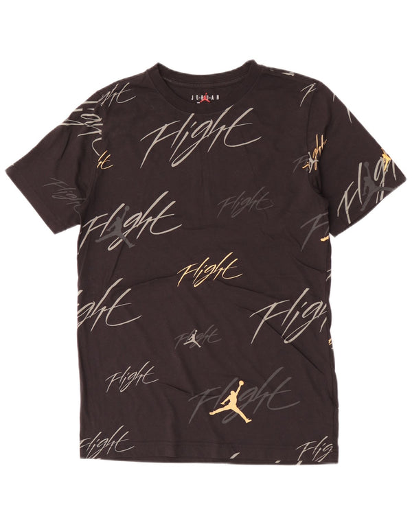 Chłopięcy T-shirt z grafiką Jordan 13-14 lat XL, czarny, bawełniany