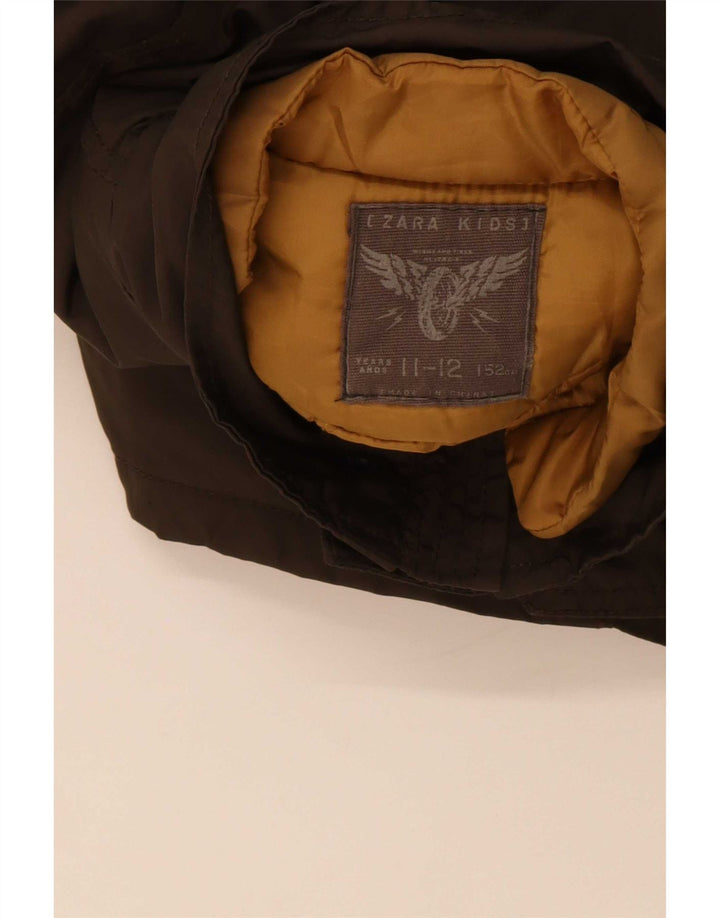 Kurtka chłopięca Zara Utility 11-12 lat, brązowa, nylonowa