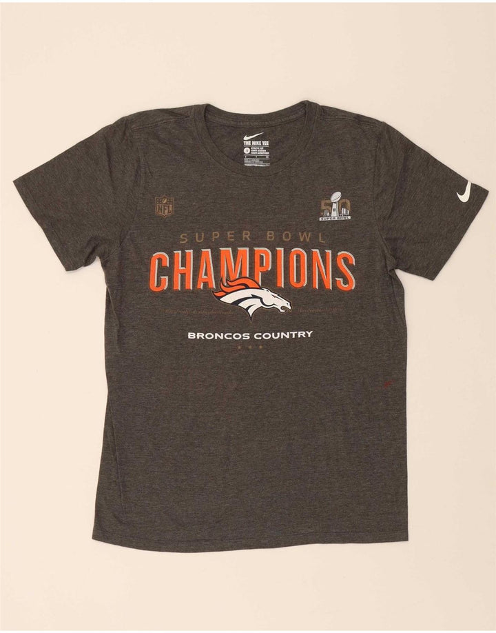 NIKE Mens Denver Broncos Graphic T-Shirt Top Small Grey
