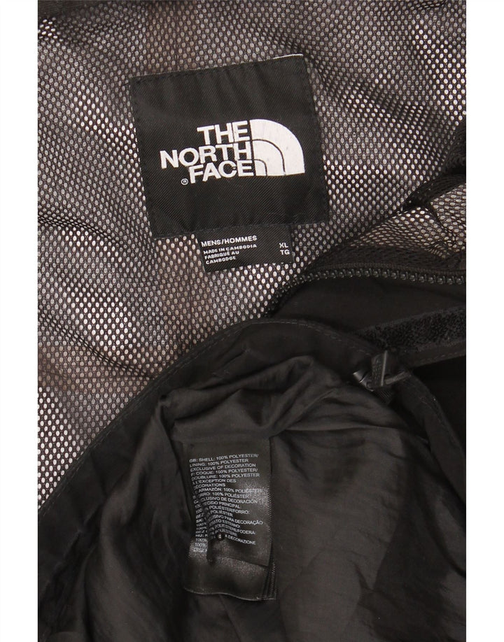 Męska kurtka przeciwdeszczowa z kapturem The North Face UK 42 XL, czarny poliester