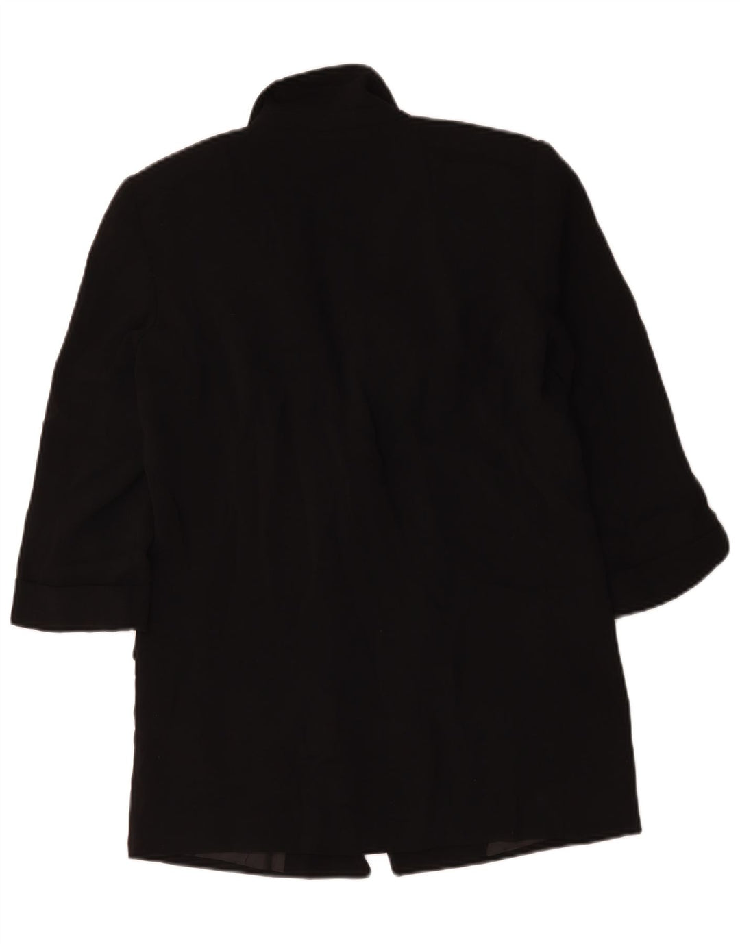 Damska marynarka Zara Oversize z rękawami 3/4 i otwartymi, UK 6 XS, czarny poliester