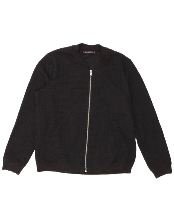 Marks & Spencer Damski sweter kardigan UK 14, duża, czarna wiskoza