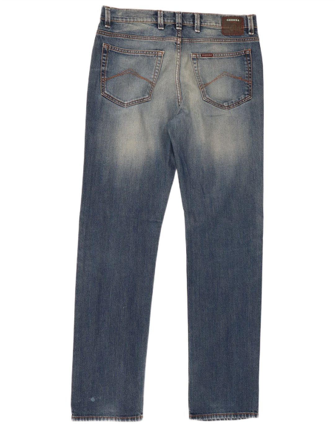 CARRERA Męskie dżinsy 700 Acid Wash Regular Straight W36 L34 Niebieska bawełna