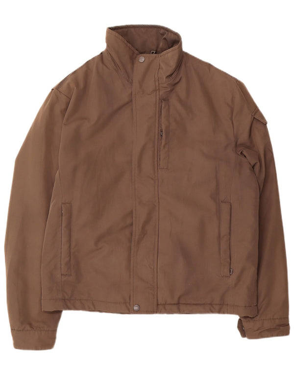 Geox Mens Respira Bomber Jacket UK 40 Large Brown Polyester
