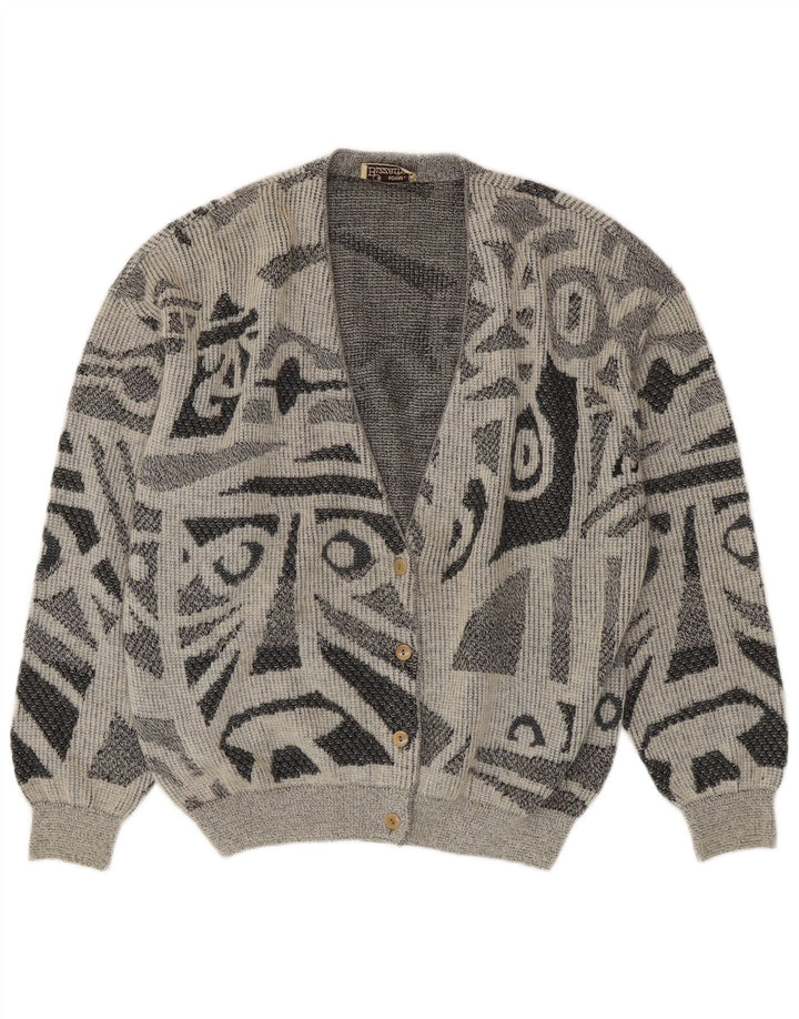 Damski sweter oversize Bizzarro IT 44 Średni szary geometryczny