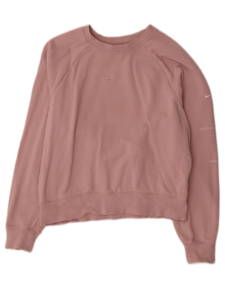 Damska bluza dresowa Nike UK 16, duża, różowa, bawełniana