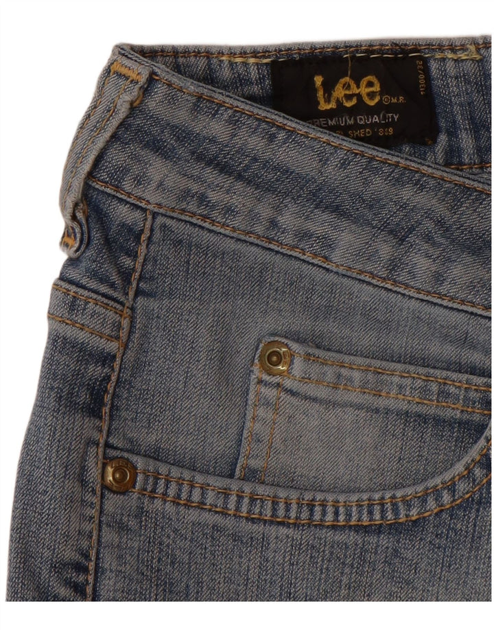 Damskie jeansy LEE Cameron Straight W32 L28 Niebieskie bawełniane