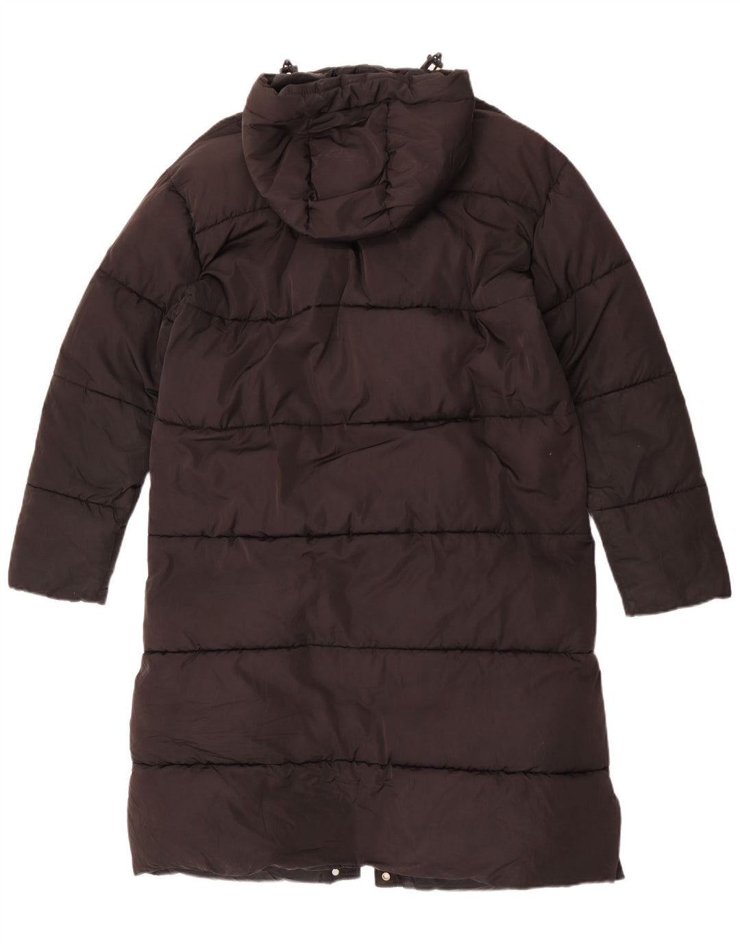 Damski płaszcz Superdry z kapturem, oversize, wyściełany UK 10, mały, czarny poliester