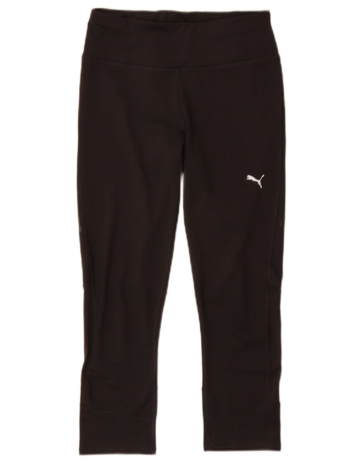Damskie legginsy Capri Puma UK 8, małe, czarne, poliestrowe