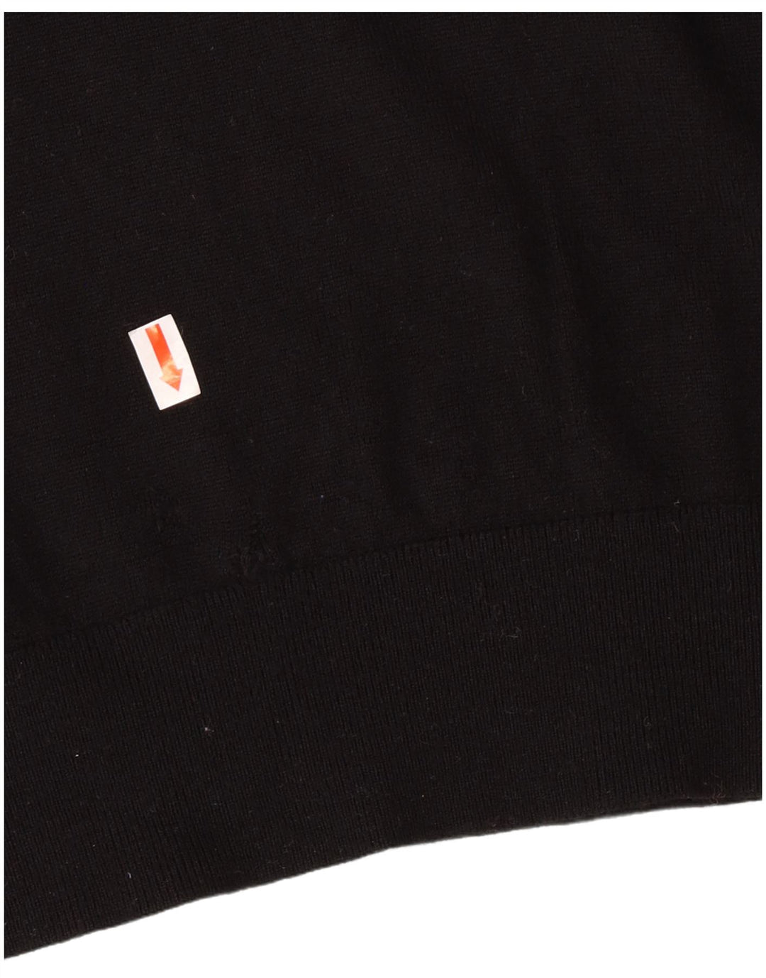 Męski sweter z golfem Armani Exchange, mały, czarny, z dziewiczej wełny