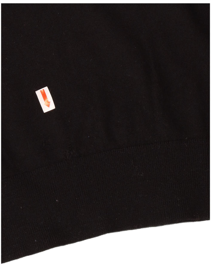 Męski sweter z golfem Armani Exchange, mały, czarny, z dziewiczej wełny