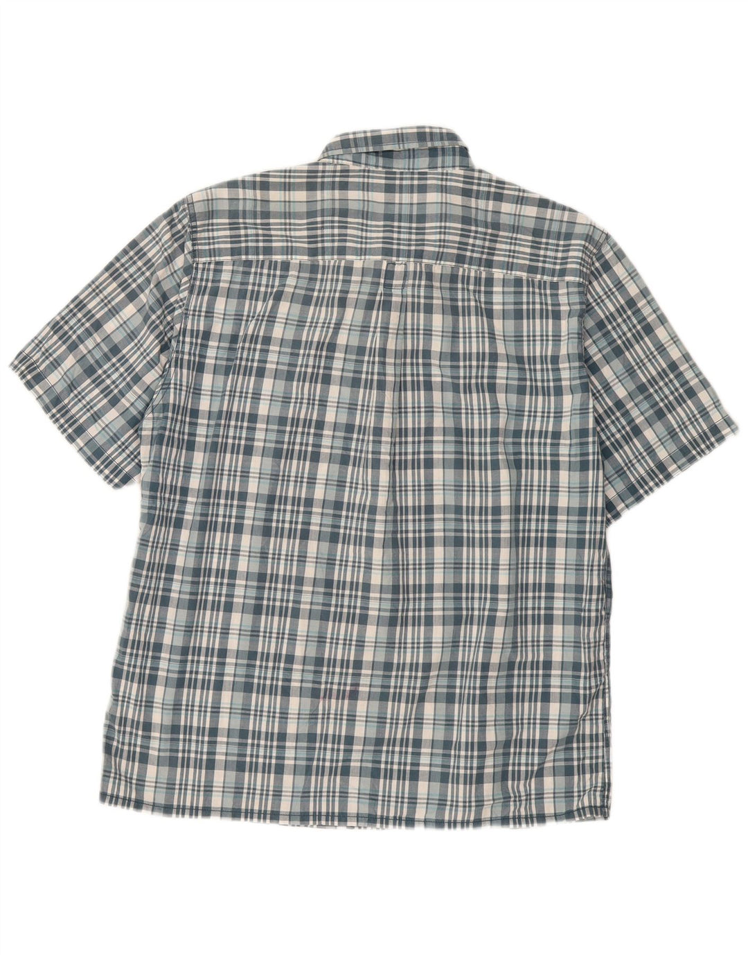 Męska koszula z krótkim rękawem Calvin Klein Jeans XL, bawełniana w niebieską kratkę