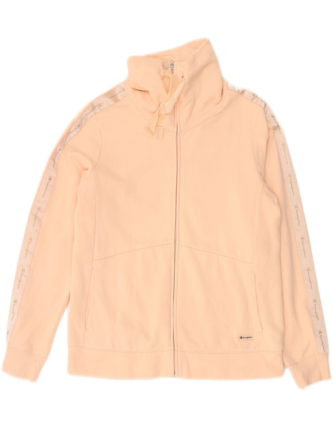 CHAMPION Womens Graphic Tracksuit Top Jacket UK 14 Medium Pink Vintage Champion and Second-Hand Champion from Messina Hembry 